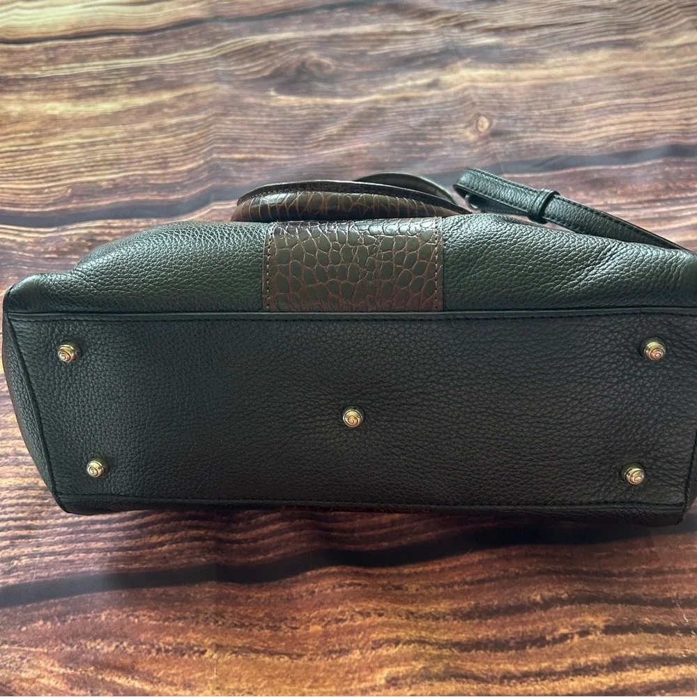 Brighton Leather Purse Black/Brown - Picture 5 of 7